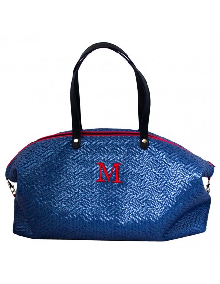Bolso de Mamá Rejilla Azul